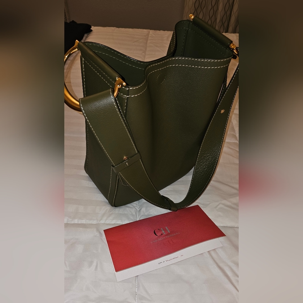 Carolina Herrera Insignia Hobo Large Shoulder Bag